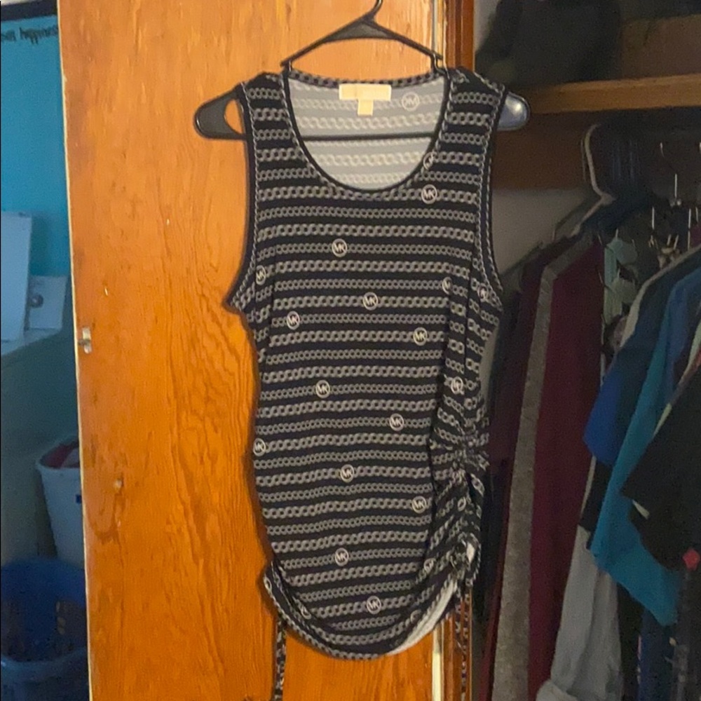 Michael Kors tank top, Navy and silver
